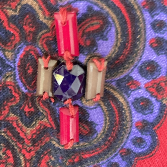 BNWT Beautiful Embellishments Monsoon Peasant Blouse Purple Size 16 - Picture 11 of 12